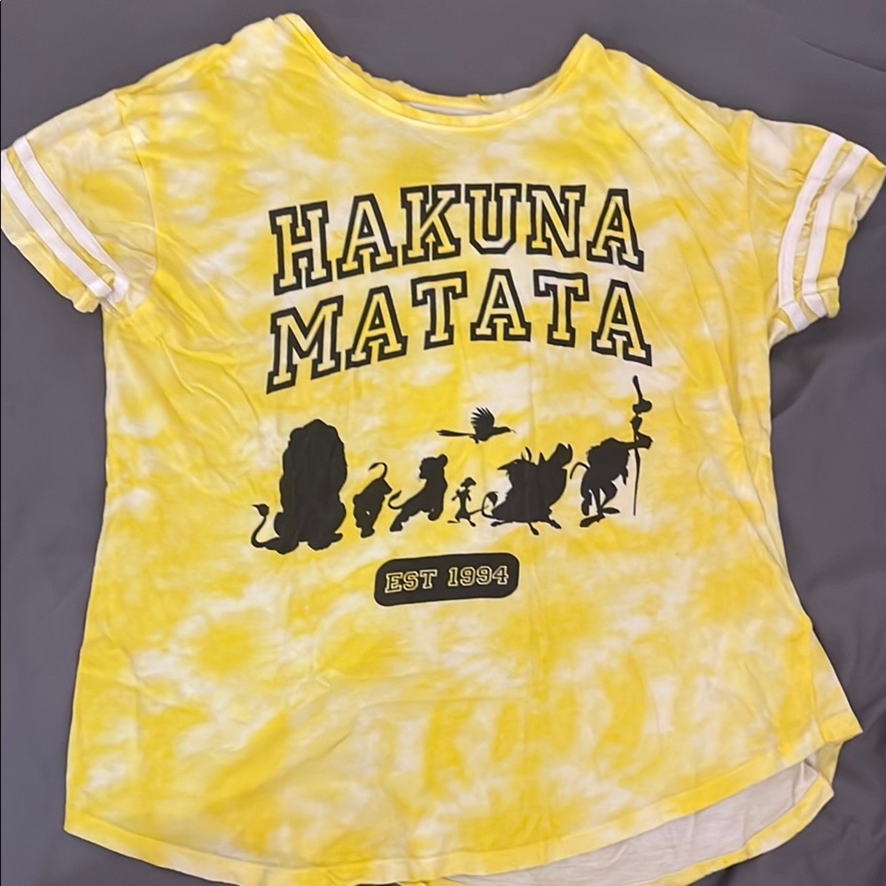 Yellow Hakuna Matata Disney Shirt